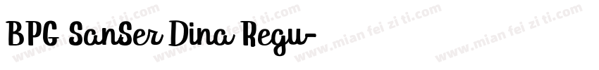 BPG SanSer Dina Regu字体转换